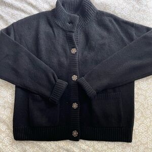 Naadam Black Cashmere Sweater
